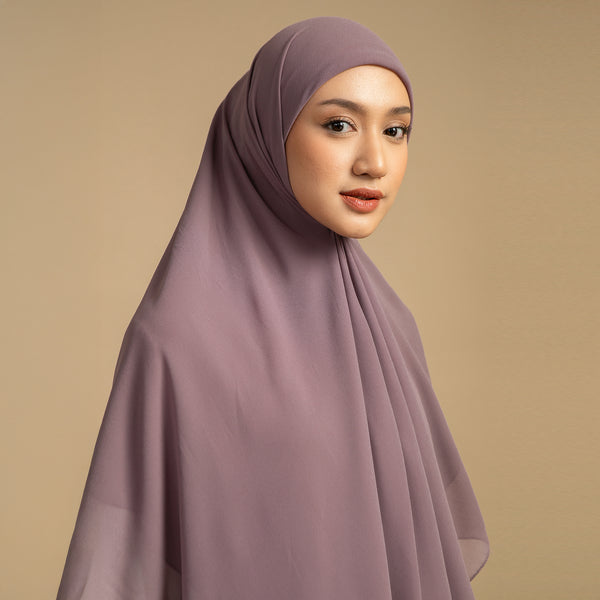 Bawal Inner Square Syari Purple Pastel