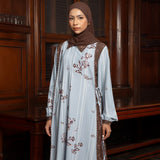 Linea Dress Lozy x Lesti Sarimbit Choco Blue L-XL