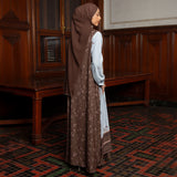 Linea Dress Lozy x Lesti Sarimbit Choco Blue L-XL