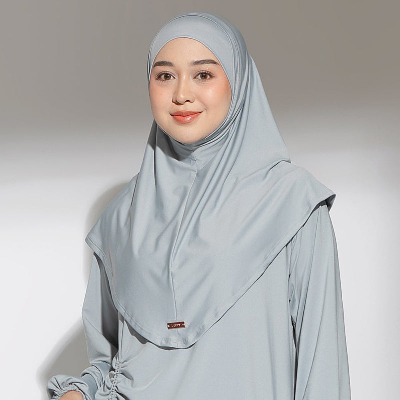 Nuna Instan Hijab Sport Blue Grey