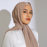 Bawal Shawl (Pashmina Ceruti Babydoll) Soft Brown