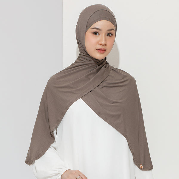 Ten Shawl Brown Muffin (Tencel Curved Pashmina Special Anniversary Collections)