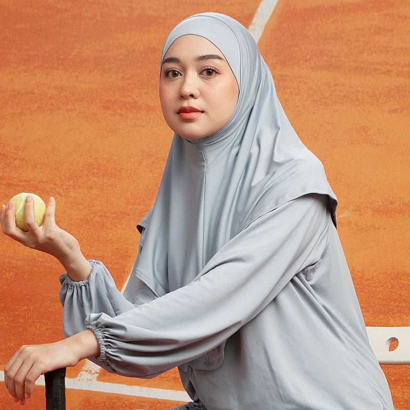 Nuna Instan Hijab Sport Blue Grey