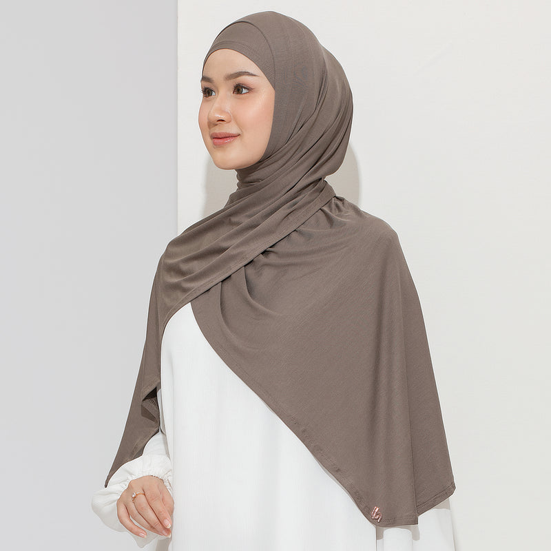 Ten Shawl Brown Muffin (Tencel Curved Pashmina Special Anniversary Collections)