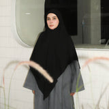 Embroidery Khimar Bandana Lozy x Hamidah Black