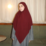 Embroidery Khimar Bandana Lozy x Hamidah Burgundy