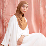 Heidy Oval Shawl in Toffee (Lozy x Heidy)