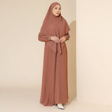 Humaya Abaya Set Brown Sugar