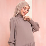 Floure Embroidery Shawl Soft Nude