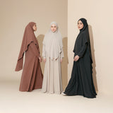 Humaya Abaya Set Brown Sugar