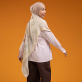 Viscose Gradient Bandana Shawl Pearl Pattern
