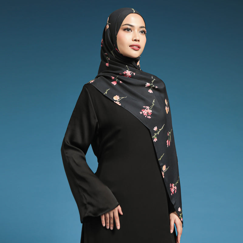 Viscose Printed Modal Midnight Floral
