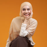 Viscose Gradient Bandana Shawl Autumn Pattern