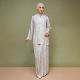 Serena Tunik One Set Series Blouse Skirt Almond Grey