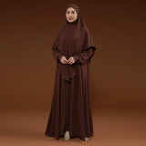 Humaya Abaya Set Mahogany New Material