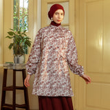 Leora Embroidery Tunik Burgundy