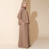 Hafisa Abaya Set Hazelnut