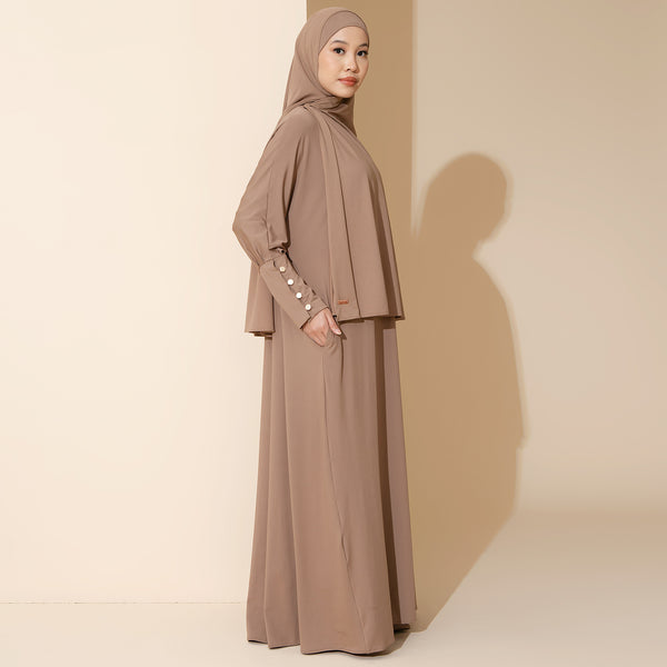 Hafisa Abaya Set Hazelnut