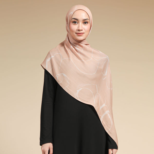 Viscose Printed Modal Caramel Floral