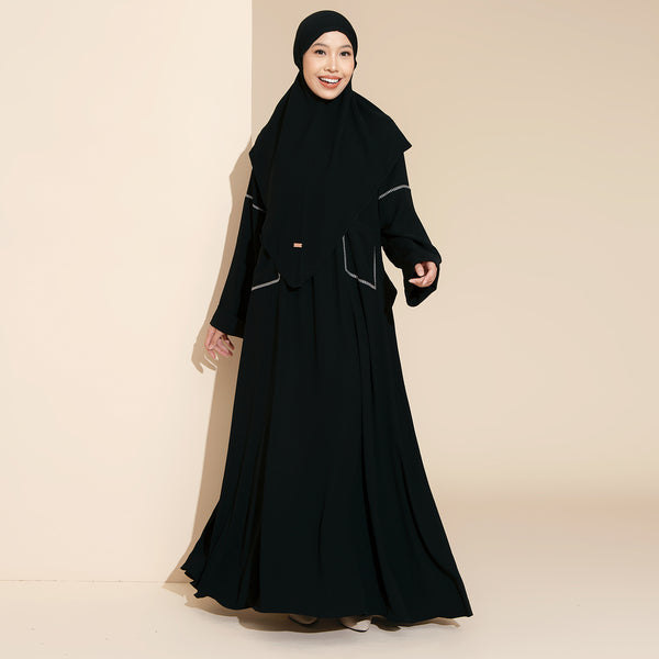 Sahla Abaya Set Black