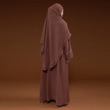 Havina Abaya Set Rustic Brown New Material