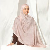Viscose Crinkle Highlight Shawl Nude Pink