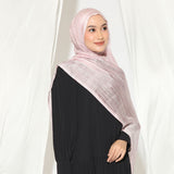 Viscose Crinkle Highlight Shawl Pink Blush