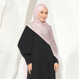 Viscose Crinkle Highlight Shawl Pink Blush