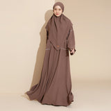 Sahla Abaya Set Choco