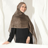 Viscose Crinkle Highlight Shawl Wood