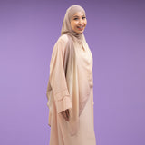 Viscose Gradient Bandana Shawl Coral