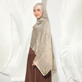 Viscose Crinkle Highlight Shawl Latte