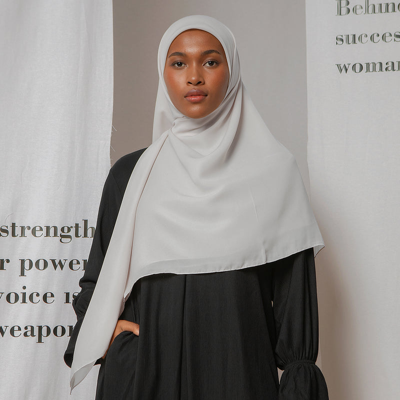 Polly Cotton Square Syari Silver
