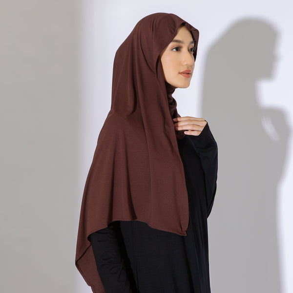 Tana Shawl (Pashmina Kaos Rayon) Coffee