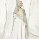 Viscose Crinkle Highlight Shawl Sage