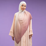 Viscose Gradient Bandana Shawl Seashell Pattern