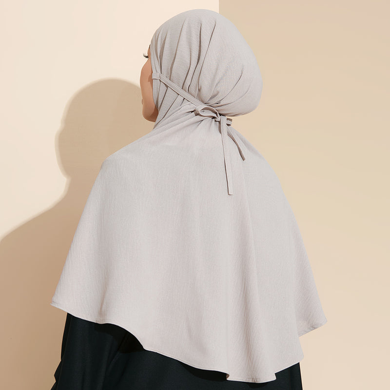 Biyya Instan (Bergo Crinkle) Grey