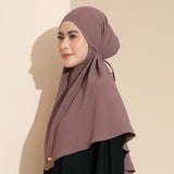 Biyya Instan (Bergo Crinkle) Dusty Purple