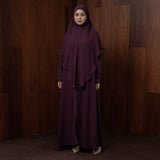 Humaya Abaya Set Violet New Material