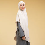Sara Khimar Bandana Cream Almond