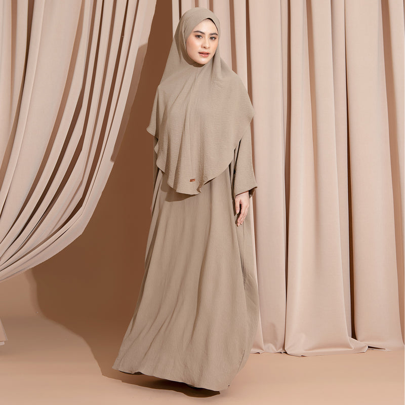 Hasna Abaya Set Hazelnut