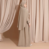 Hasna Abaya Set Hazelnut