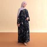 Amora Abaya Dress Midnight Bloom S-M