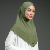Nuna Instan Hijab Sport Olive Green