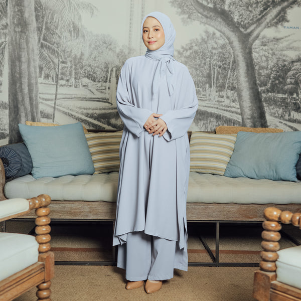 Hanifa Tunik Set Baby Blue New