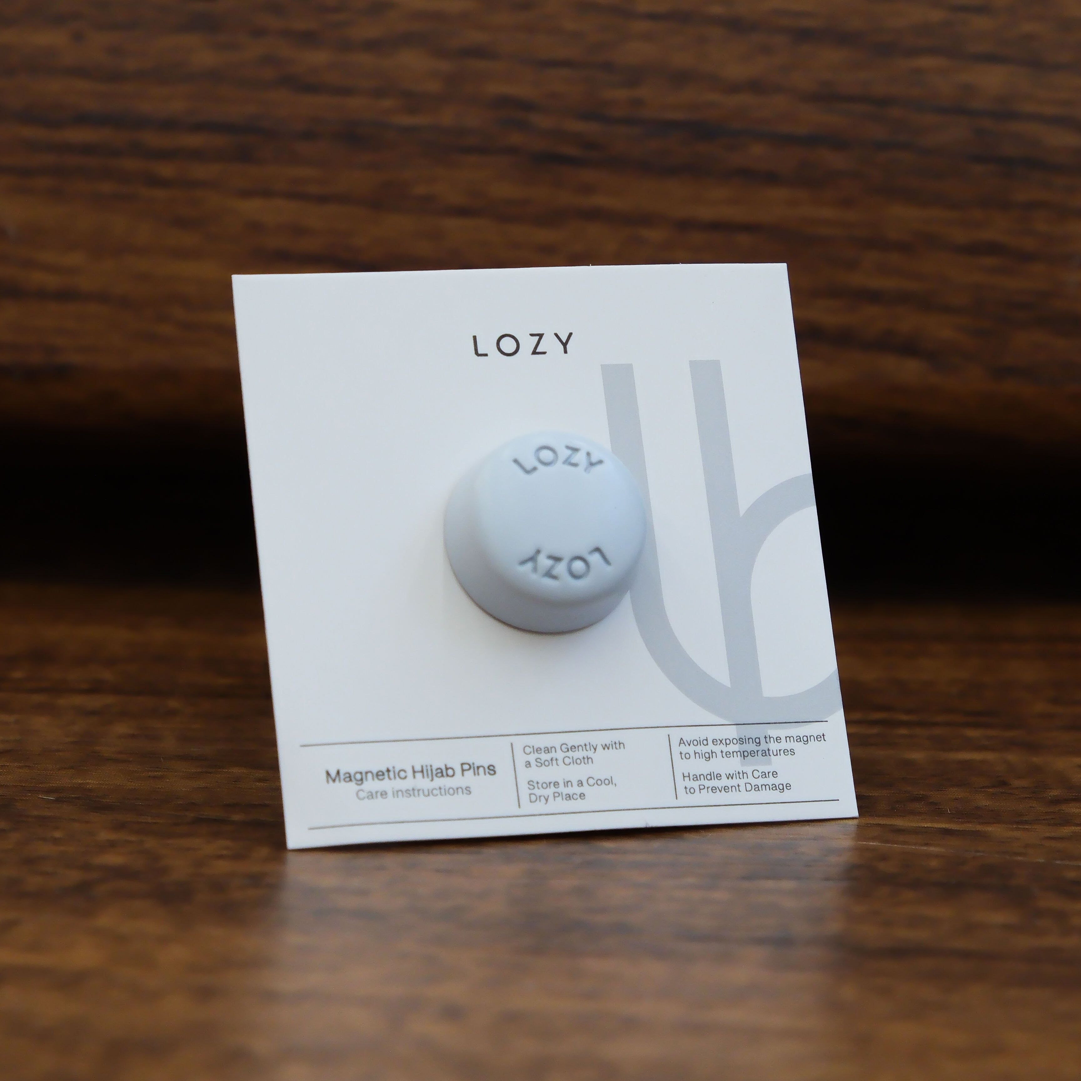 Magnet Pin Signature Circle Type Light Grey Series 2 – Lozy