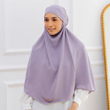 Halima French Khimar Soft Lilac