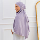 Halima French Khimar Soft Lilac