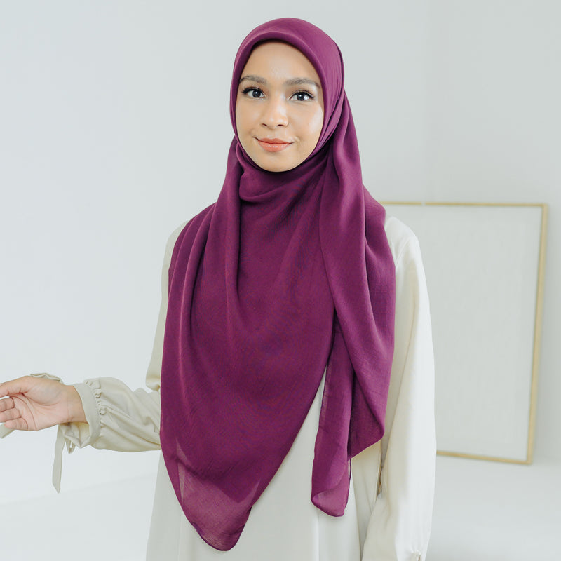 Mima Square Syari (Hijab Segiempat Syari) Magenta