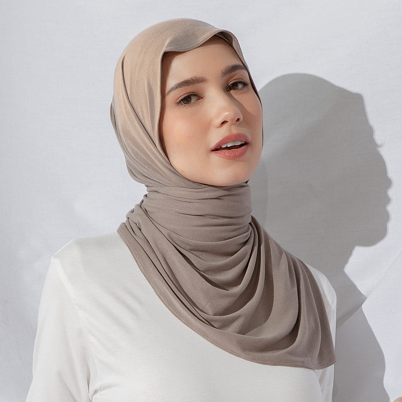 Tana Shawl (Pashmina Kaos Rayon) Natural